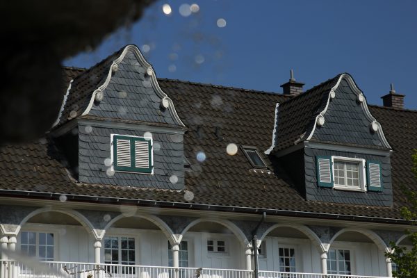 Das Bild zeigt die Gartenstadt Margarethenhöhe in Essen