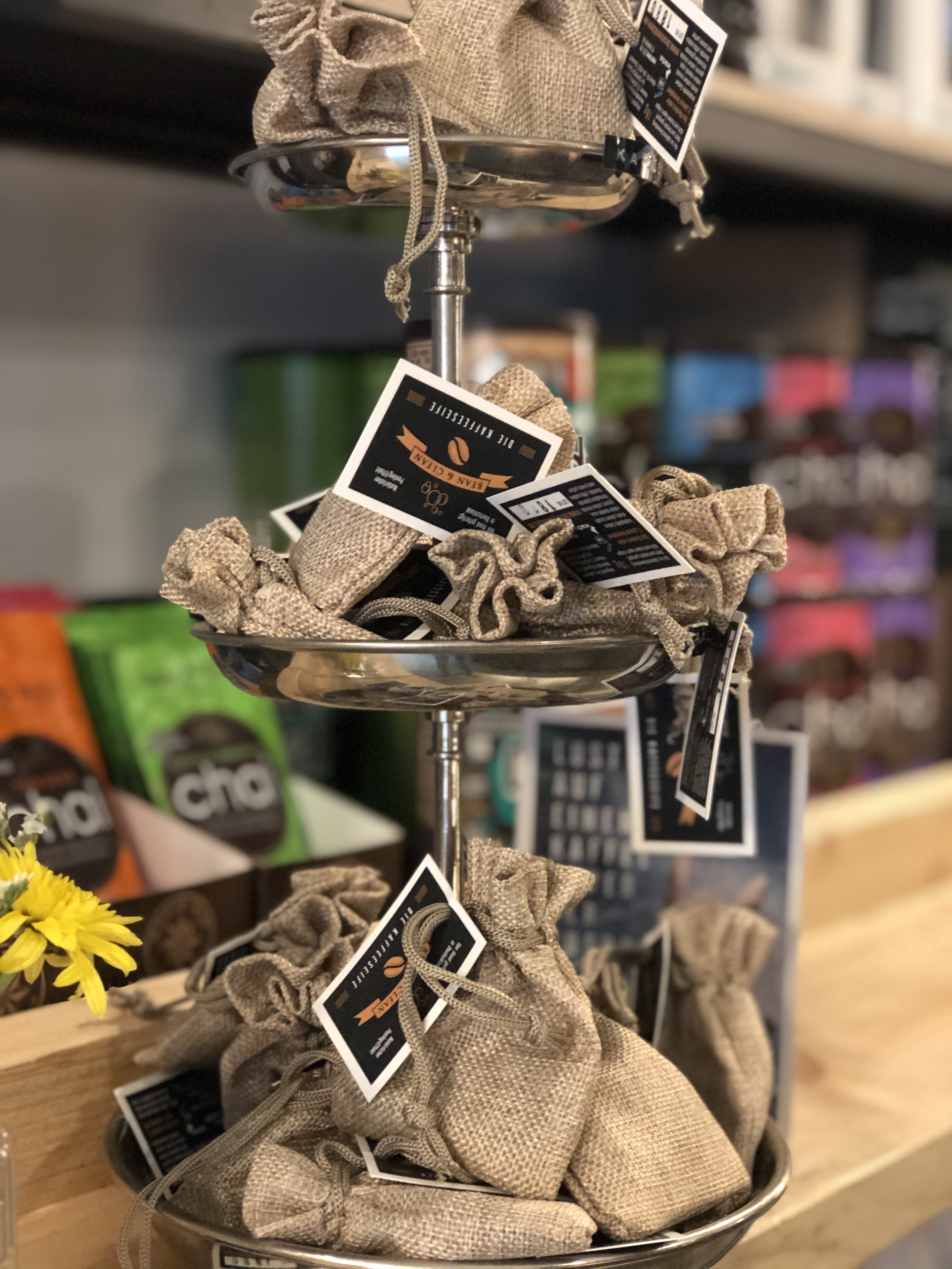 Geschenksäckchen in der Kaffeebar coffee pirates in Essen Rüttenscheid
