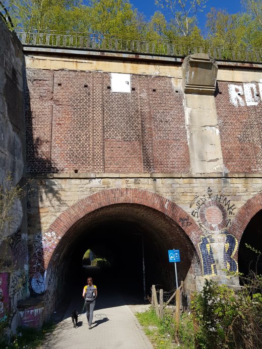 Das Foto zeigt den Emscherweg in Dortmund