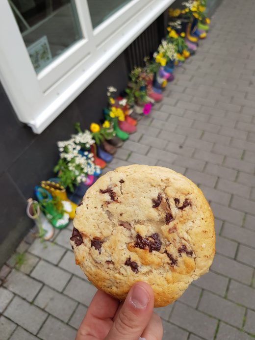 Das Foto zeigt einen Cookie des Café Rot in Dortmund