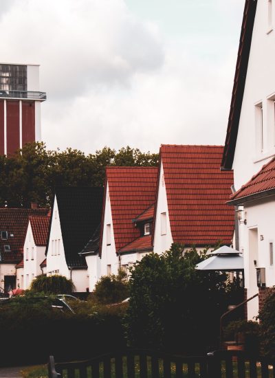 Das Bild zeigt den Blick auf den Zechenturm Friedrich Heinrich