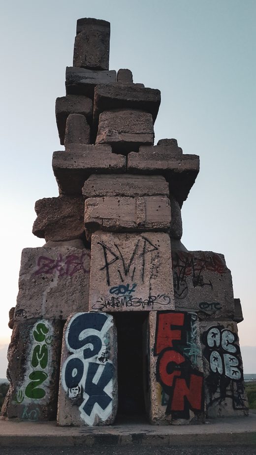 Das Foto zeigt die Halde Rheinelbe im Kreativquartier Ückendorf in Gelsenkirchen