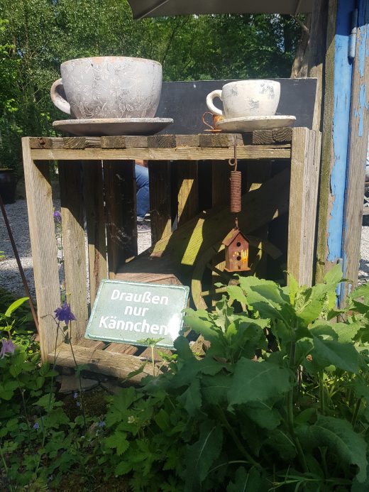 Das Foto zeigt den Hinterhof des Café Kännchen in Gevelsberg