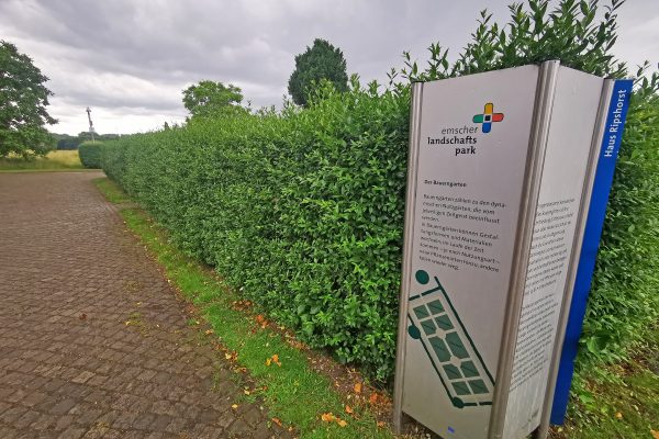 Das Foto zeigt Gärten am Haus Ripshorst in Oberhausen