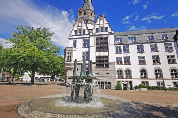 Das Foto zeigt das Rathaus in Gladbeck