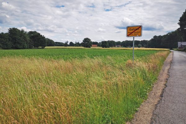 Das Foto zeigt Felder und Wiesen in Schermbeck