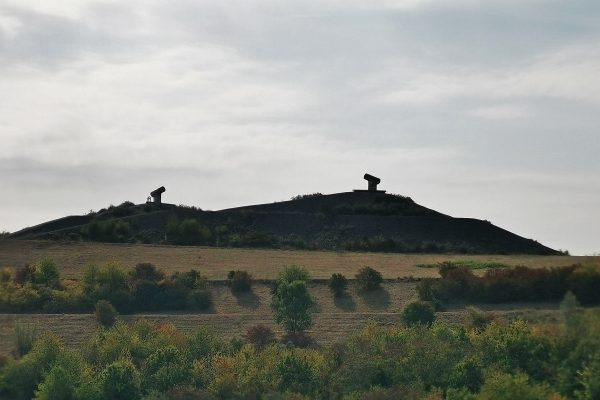 Das Foto zeigt die Halde Rungenberg in Gelsenkirchen auf der Gravel.Trail.Tour durch die Brauker Alpen