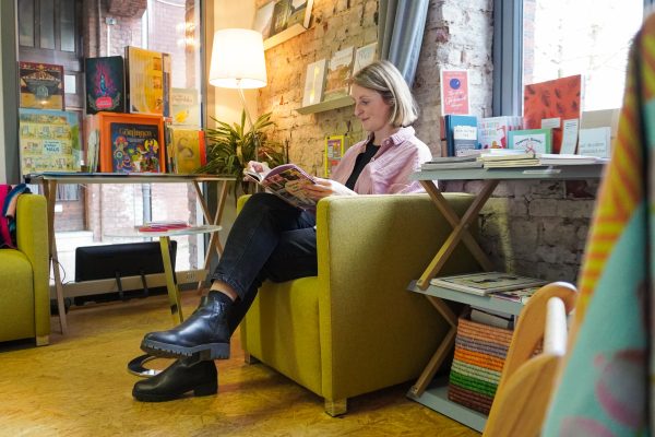 Das Foto zeigt die Buchhandlung Busch imBUSCH im Kortländer Kiez in Bochum