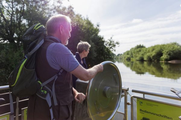 Das Foto zeigt Radfahrer auf der Römer-Lippe-Route