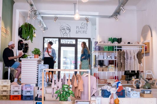 Das Foto zeigt den Good Life Concept Store im Wallviertel in Mülheim an der Ruhr