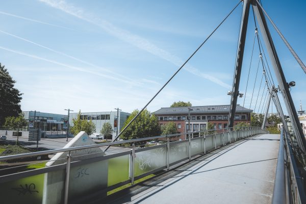 Das Foto zeigt das Museum Folkwang bei einem Graffitti Walk durch Essen