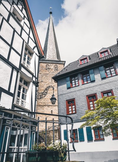 Das Foto zeigt die Altstadt von Mülheim an der Ruhr
