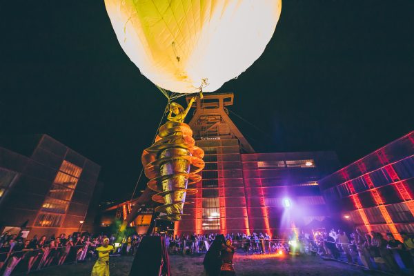 Das Foto zeigt die Zeche Zollverein in Essen bei der ExtraSchicht - Die Nacht der Industriekultur