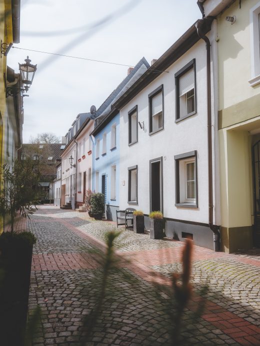 Das Foto zeigt die Altstadt von Moers