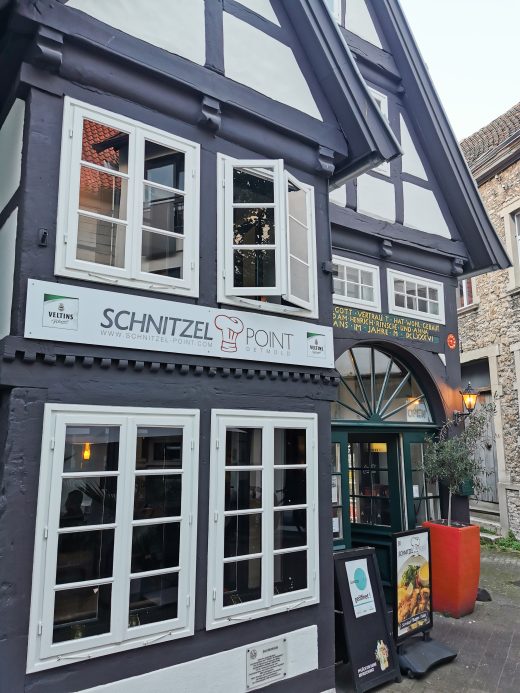 Das Foto zeigt das Restaurant Schnitzelpoint an der Römer-Lippe-Route