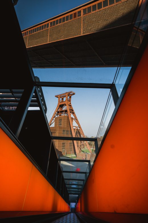 Das Foto zeigt die Zeche Zollverein in Essen