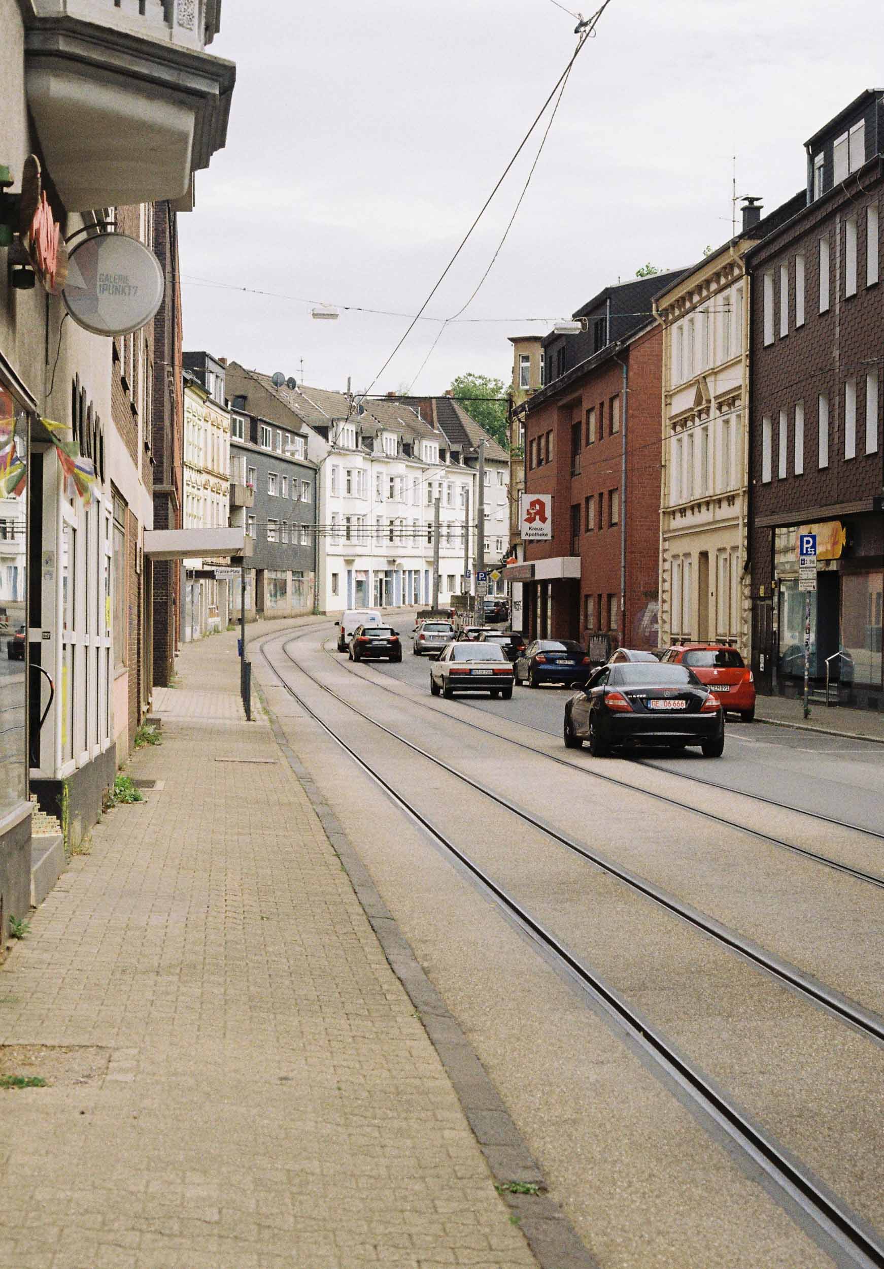 Das Foto zeigt eine Straße in Gelsenkirchen Ückendorf.