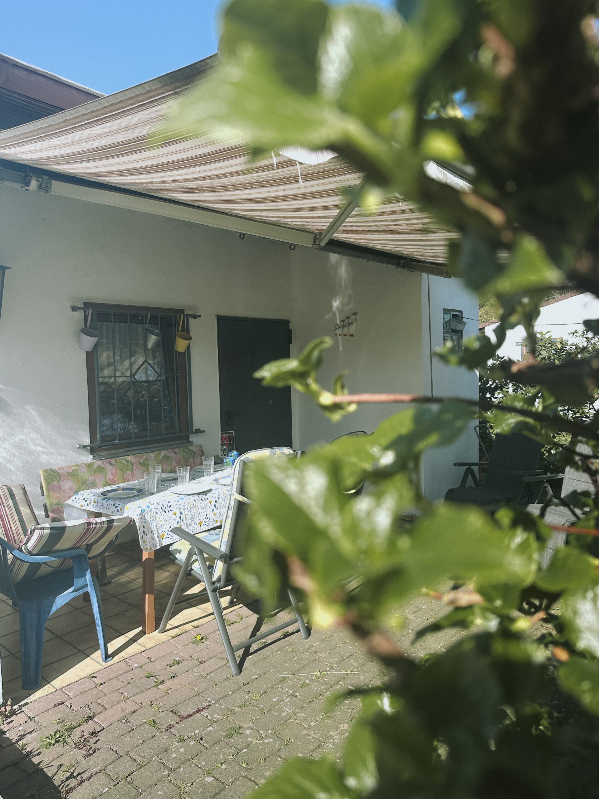 Das Foto zeigt einen Schrebergarten im Ruhrgebiet.