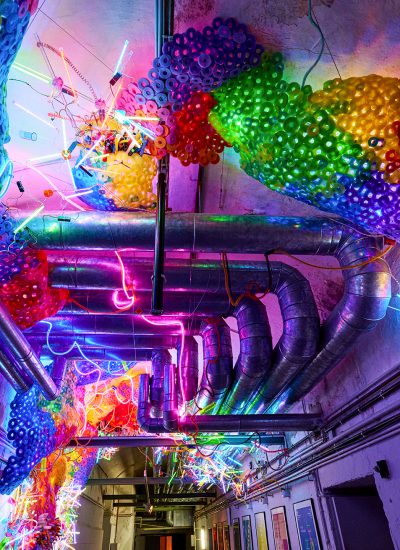 Das Foto zeigt das Zentrum für internationale Lichtkunst in Unna.