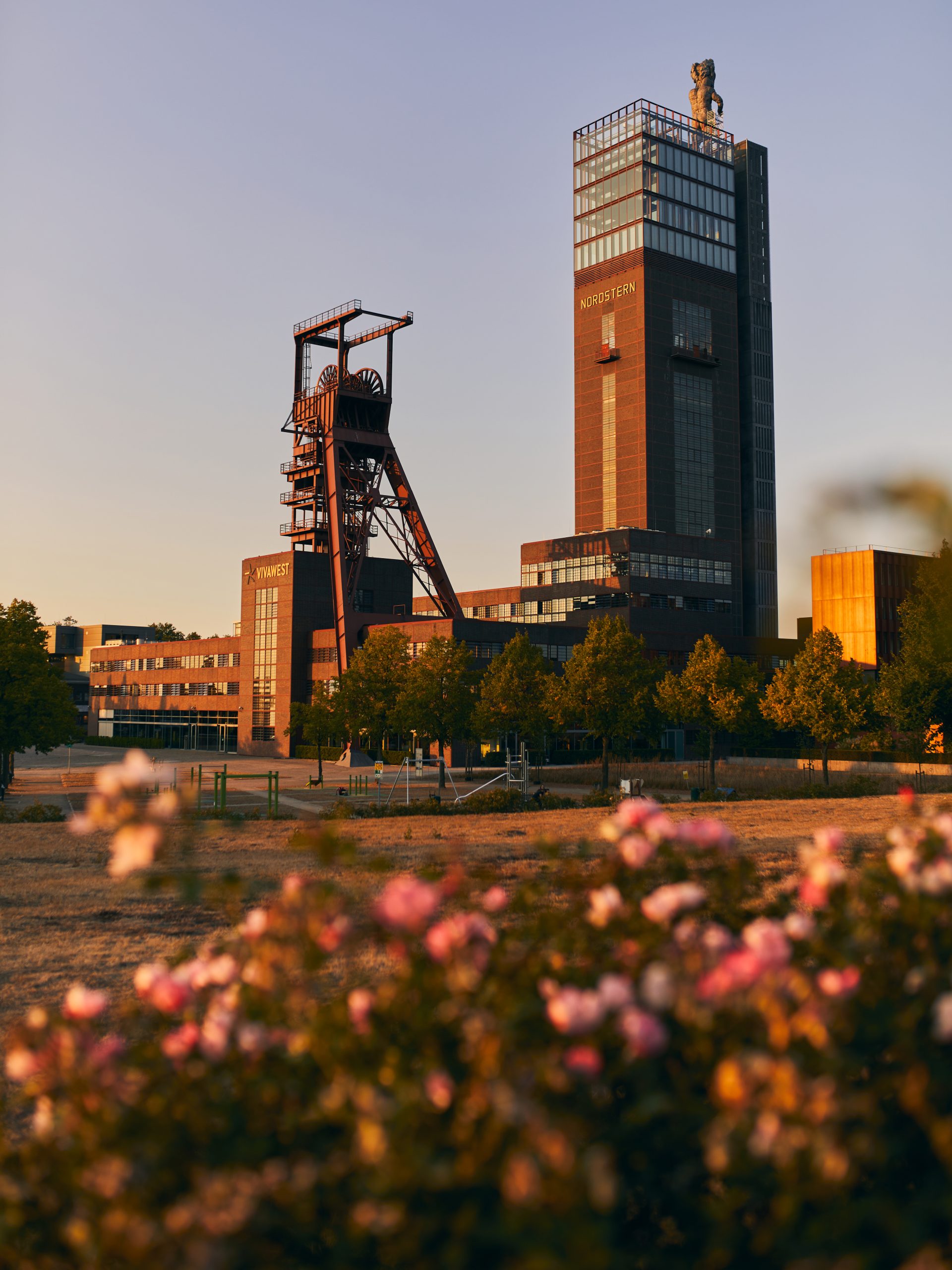 Das Foto zeigt den Nordsternpark in Gelsenkirchen.