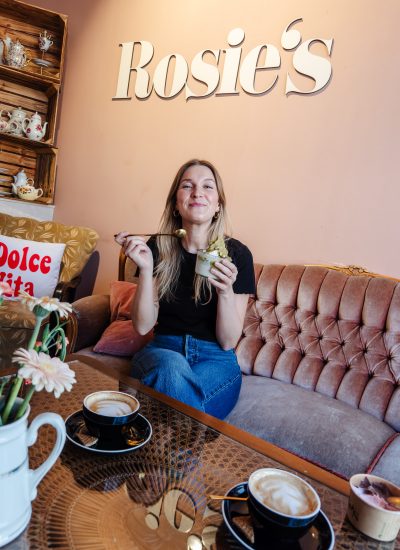 Das Foto wurde bei Rosies Eisdiele in Mülheim aufgenommen,